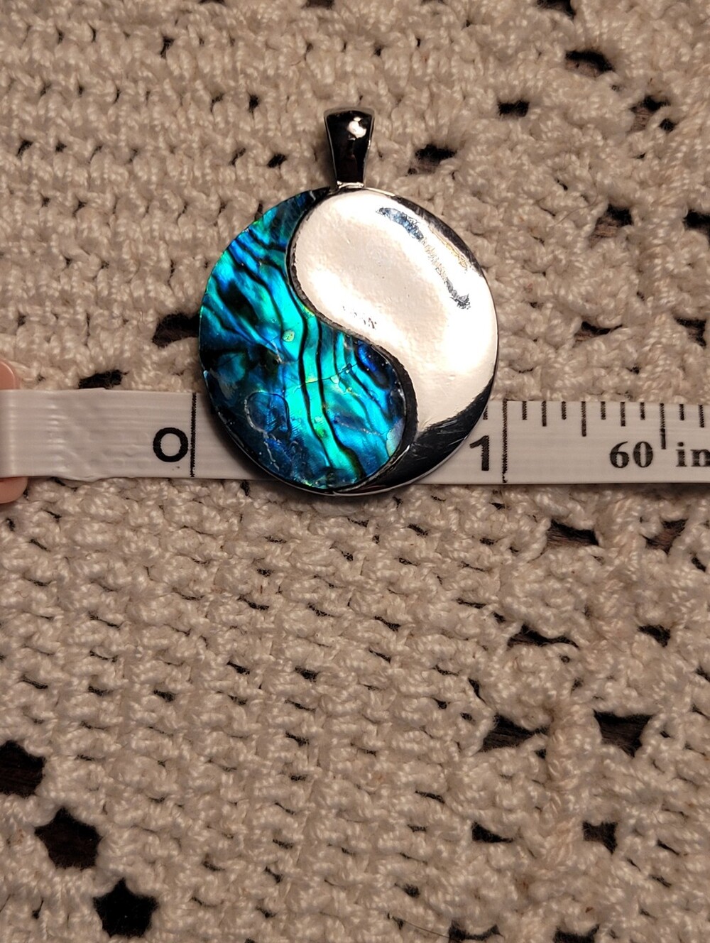 Paua Shell Pendant - Picture 2 of 3
